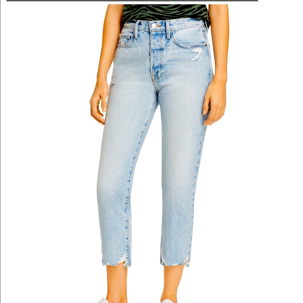 Frame Le Original Womens High Rise distressed jean size 25